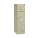 Hirsh Industries® Vertical Letter File Cabinet, 4 Letter-Size File Drawers, Putty, 15 x 22 x 52 (HID17891)