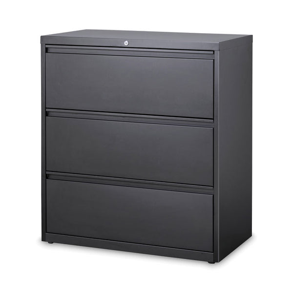 Hirsh Industries® Lateral File Cabinet, 3 Letter/Legal/A4-Size File Drawers, Charcoal, 36 x 18.62 x 40.25 (HID16066)