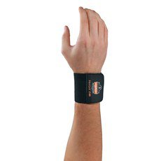 ProFlex® 400 Universal Wrist Support Wraparound / Wristlet Elastic Left or Right Wrist Black One Size Fits Most (809776_EA) 1/EA