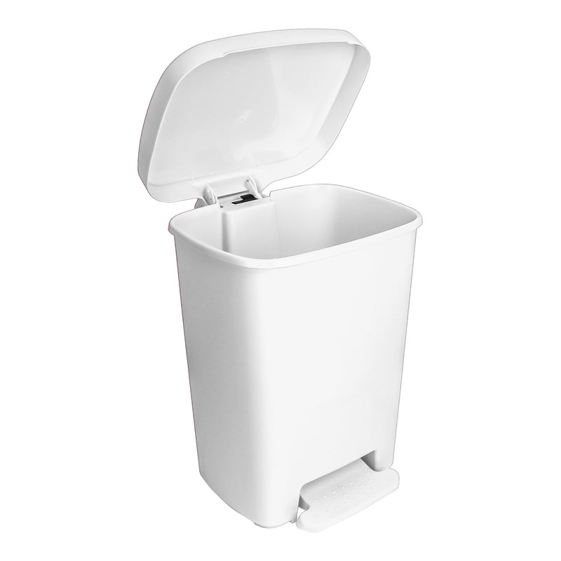 McKesson Trash Can 32 Quart / 8 gal. White Plastic Rectangular (1223706_EA) 1/EA