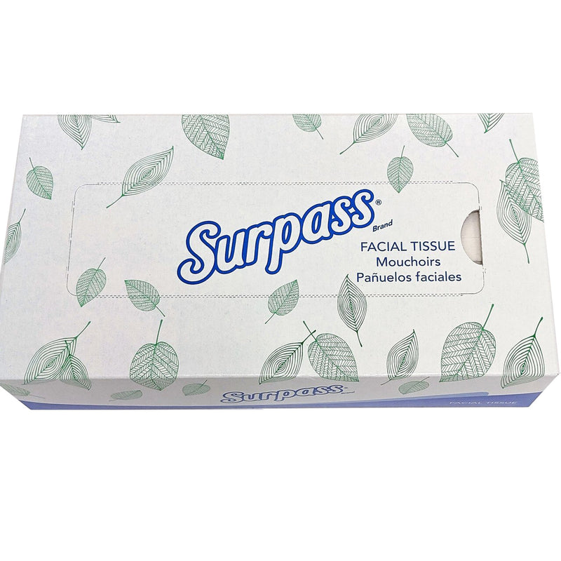 Surpass Facial Tissue White 8 X 8-2/5 Inch 100 Count (333758_CS) 3000/CS