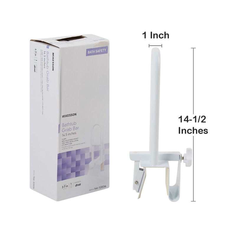 McKesson Bathtub Grab Bar White Steel (1065239_CS) 6/CS