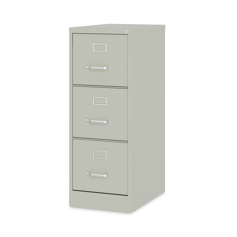 Alera® Three-Drawer Economy Vertical File, Letter-Size File Drawers, 15" x 22" x 40.19", Light Gray (ALEHVF1541LG) Each