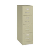 Alera® Four-Drawer Economy Vertical File, Letter-Size File Drawers, 15" x 26.5" x 52", Putty (ALEHVF152652PY) Each