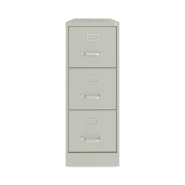 Alera® Three-Drawer Economy Vertical File, Letter-Size File Drawers, 15" x 22" x 40.19", Light Gray (ALEHVF1541LG)