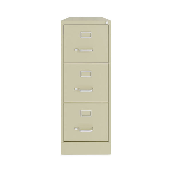 Hirsh Industries® Vertical Letter File Cabinet, 3 Letter-Size File Drawers, Putty, 15 x 22 x 40.19 (HID24855)