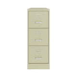 Alera® Three-Drawer Economy Vertical File, Letter-Size File Drawers, 15" x 22" x 40.19", Putty (ALEHVF1541PY)