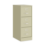 Alera® Three-Drawer Economy Vertical File, Letter-Size File Drawers, 15" x 22" x 40.19", Putty (ALEHVF1541PY)