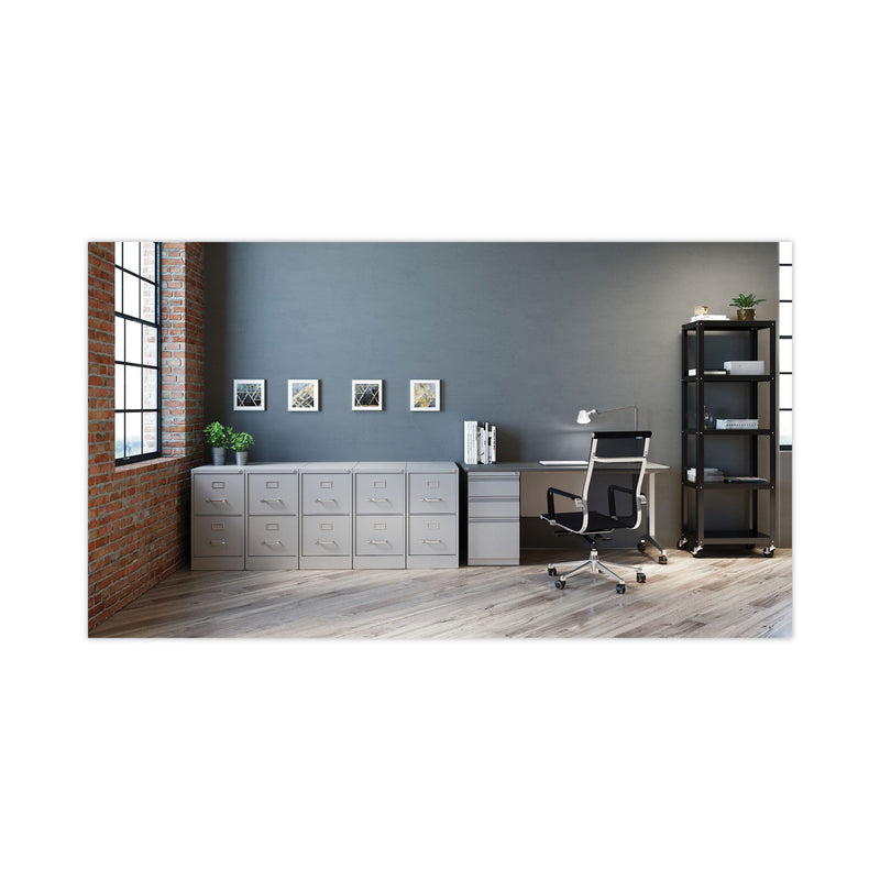Alera® Two-Drawer Economy Vertical File, Letter-Size File Drawers, 15" x 26.5" x 28.37", Light Gray (ALEHVF152629LG) Each