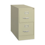Alera® Two-Drawer Economy Vertical File, Letter-Size File Drawers, 15" x 26.5" x 28.37", Putty (ALEHVF152629PY) Each