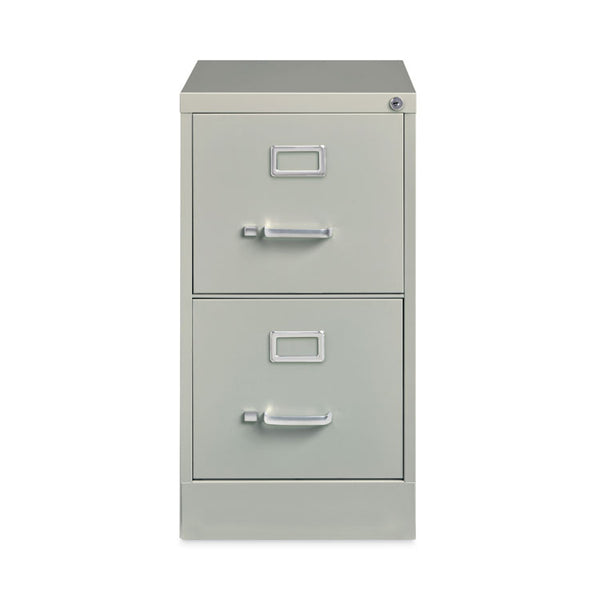 Hirsh Industries® Vertical Letter File Cabinet, 2 Letter-Size File Drawers, Light Gray, 15 x 22 x 28.37 (HID22732)