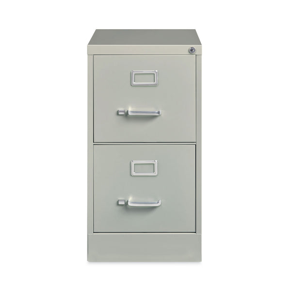 Alera® Two-Drawer Economy Vertical File, Letter-Size File Drawers, 15" x 22" x 28.37", Light Gray (ALEHVF152229LG)