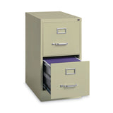 Alera® Two-Drawer Economy Vertical File, Letter-Size File Drawers, 15" x 22" x 28.37", Putty (ALEHVF152229PY) Each