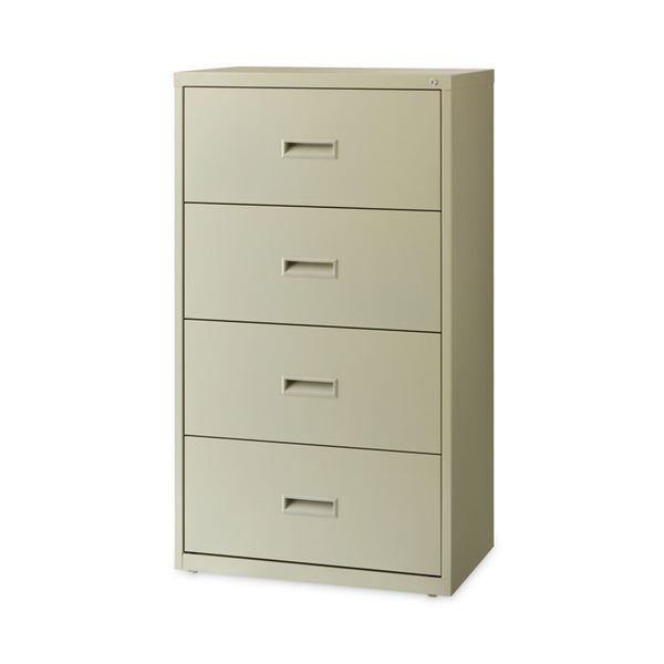 Hirsh Industries® Lateral File Cabinet, 4 Letter/Legal/A4-Size File Drawers, Putty, 30 x 18.62 x 52.5 (HID14956)