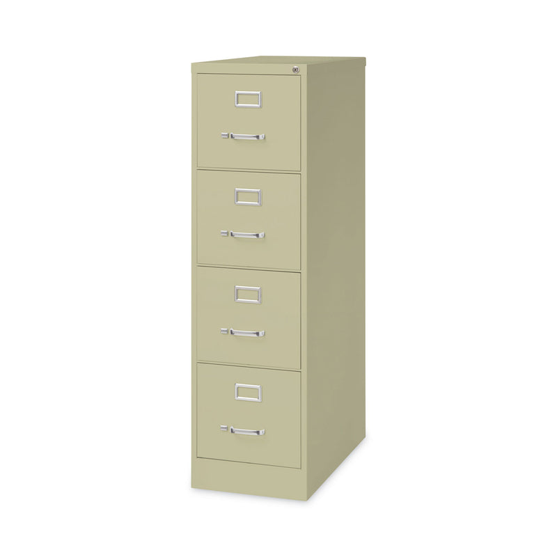 Alera® Four-Drawer Economy Vertical File, Letter-Size File Drawers, 15" x 26.5" x 52", Putty (ALEHVF152652PY) Each