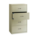 Hirsh Industries® Lateral File Cabinet, 4 Letter/Legal/A4-Size File Drawers, Putty, 30 x 18.62 x 52.5 (HID14956)