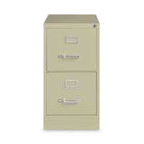 Alera® Two-Drawer Economy Vertical File, Letter-Size File Drawers, 15" x 26.5" x 28.37", Putty (ALEHVF152629PY) Each