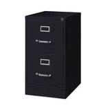 Hirsh Industries® Vertical Letter File Cabinet, 2 Letter-Size File Drawers, Black, 15 x 22 x 28.37 (HID17890)