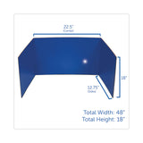 Flipside Study Carrel, 48 x 18, Assorted Colors, 24/Pack (FLP61849) Each