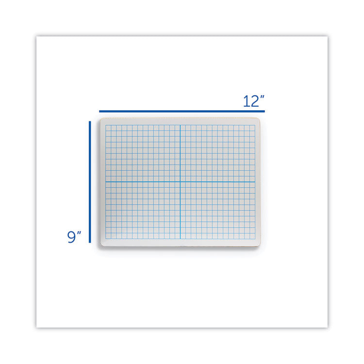 Flipside Graphing Two-Sided Dry Erase Board, 12 x 9, White Surface, 12/Pack (FLP11200)