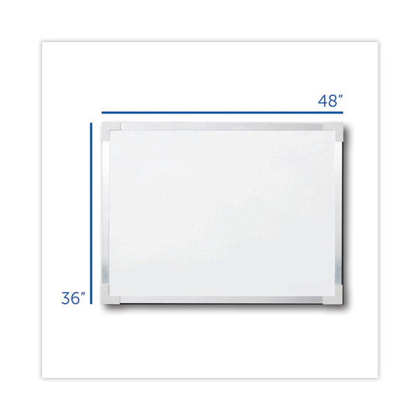 Flipside Framed Dry Erase Board, 48 x 36, White Surface, Silver Aluminum Frame (FLP17641)