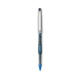 uniball® VISION Roller Ball Pen, Stick, Extra-Fine 0.5 mm, Blue Ink, Black/Blue/Clear Barrel, 12/Pack (UBC1734919) Dozen