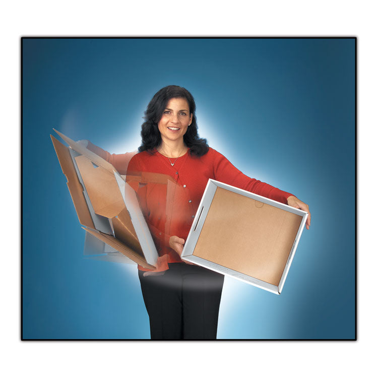 Bankers Box® STOR/FILE Medium-Duty 100% Recycled Storage Boxes, Legal Files, 15.88" x 25.38" x 10.25", Kraft/Green, 12/Carton (FEL1270201) Case of 12