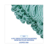 Boardwalk® EcoMop Looped-End Mop Head, Recycled Fibers, Extra Large Size, Green, 12/CT (BWK1200XLCT) Case of 12