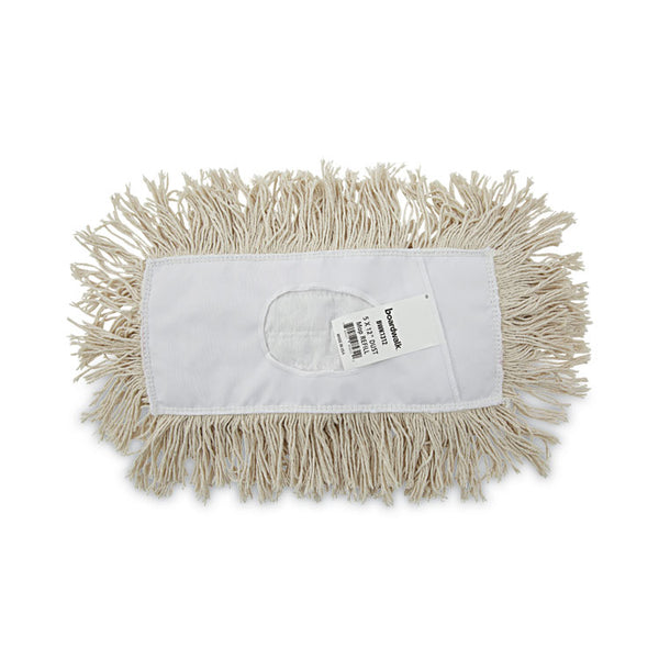 Boardwalk® Mop Head, Dust, Cotton, 12 x 5, White (BWK1312) Each