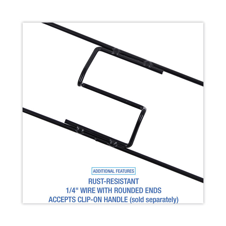 Boardwalk® Clip-On Dust Mop Frame, 48w x 5d, Zinc Plated (BWK1448)