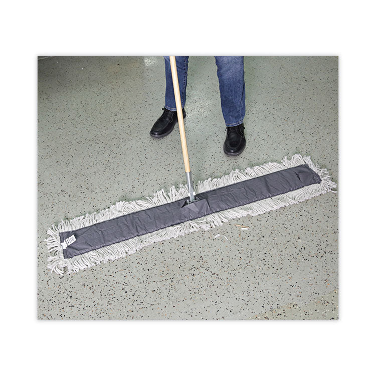 Boardwalk® Clip-On Dust Mop Frame, 48w x 5d, Zinc Plated (BWK1448)