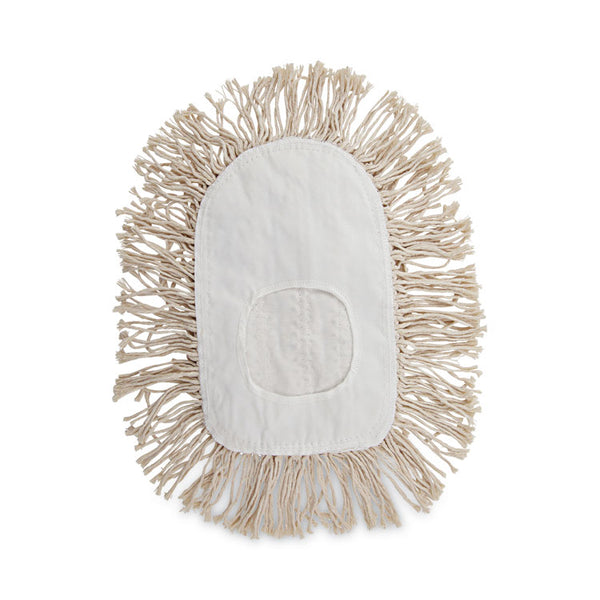 Boardwalk® Wedge Dust Mop Head, Cotton, 17.5 x 13.5, White (BWK1491)