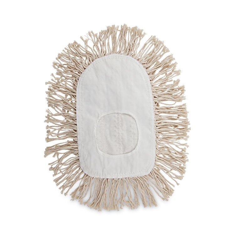 Boardwalk® Wedge Dust Mop Head, Cotton, 17.5 x 13.5, White (BWK1491) Each