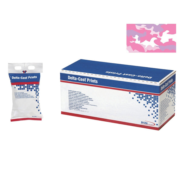 Delta-Cast® Prints Cast Tape 2 Inch X 12 Foot Polyester Pink Camouflage (941023_BX) 10/BX