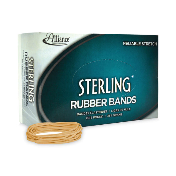 Alliance® Sterling Rubber Bands, Size 19, 0.03" Gauge, Crepe, 1 lb Box, 1,700/Box (ALL24195) 1 Box