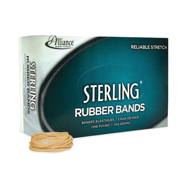 Alliance® Sterling Rubber Bands, Size 14, 0.03" Gauge, Crepe, 1 lb Box, 3,100/Box (ALL24145) 1 Box