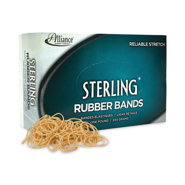 Alliance® Sterling Rubber Bands, Size 10, 0.03" Gauge, Crepe, 1 lb Box, 5,000/Box (ALL24105) 1 Box
