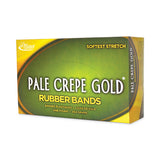 Alliance® Pale Crepe Gold Rubber Bands, Size 64, 0.04" Gauge, Golden Crepe, 1 lb Box, 490/Box (ALL20645) Each