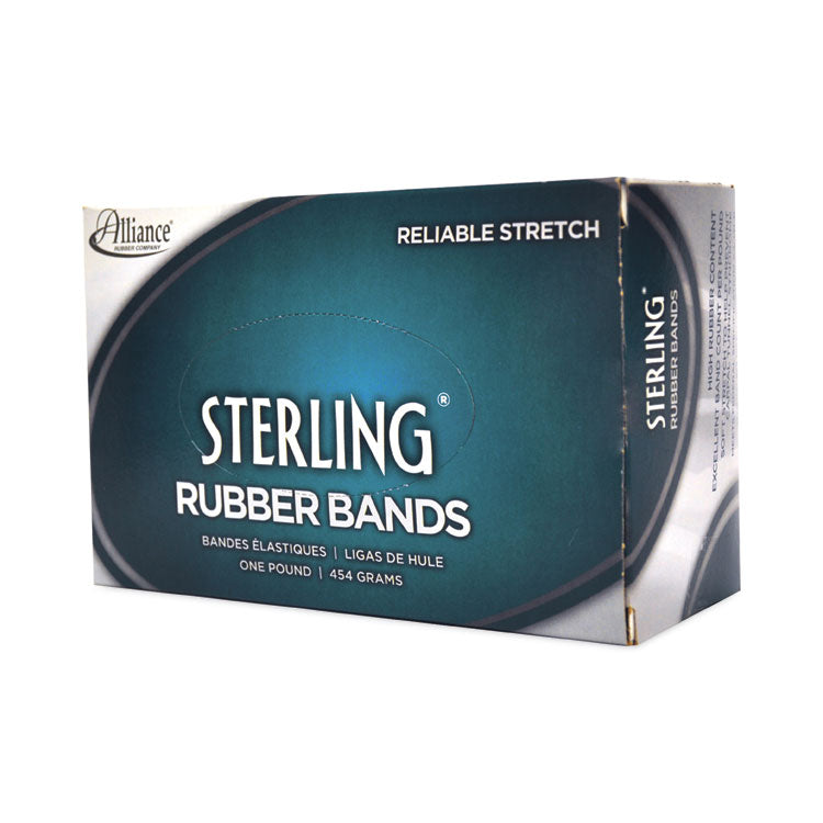 Alliance® Sterling Rubber Bands, Size 10, 0.03" Gauge, Crepe, 1 lb Box, 5,000/Box (ALL24105) 1 Box