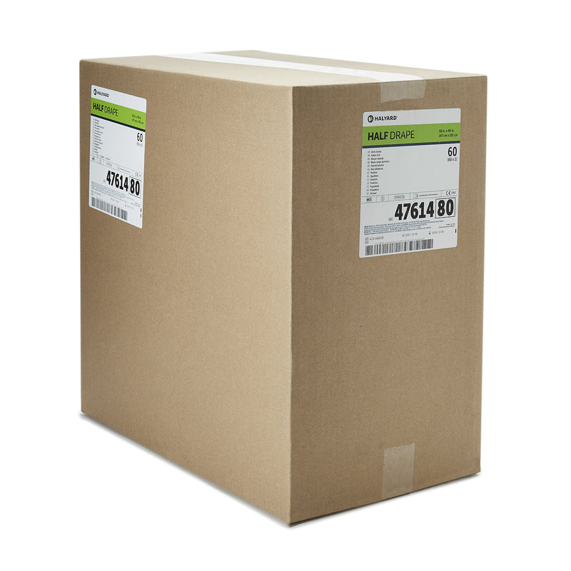 O&M Halyard Inc General Purpose Drape Half Drape 40 W X 58 L Inch Sterile (1152697_CS) 60/CS