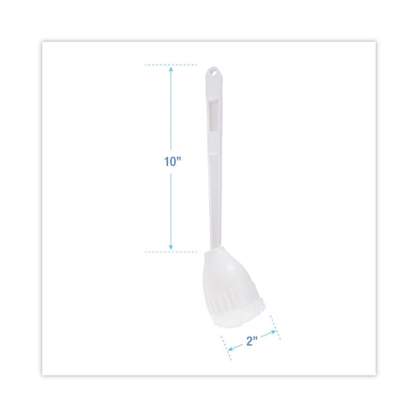 Boardwalk® Cone Bowl Mop, 10" Handle, 2" Mop Head, White, 25/Carton (BWK00170)