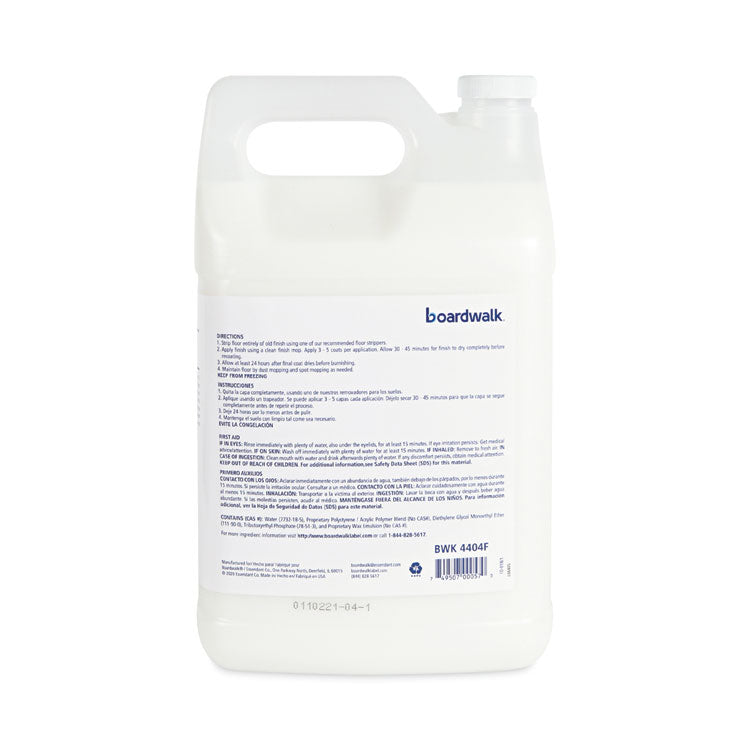 Boardwalk® High Traffic Floor Polish, 1 gal Bottle, 4/Carton (BWK4404F)