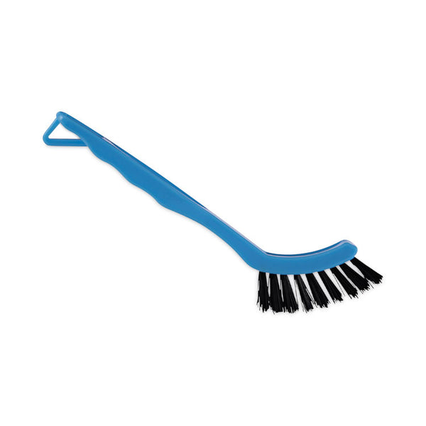 Boardwalk® Grout Brush, Black Nylon Bristles, 8.13" Blue Plastic Handle (BWK9008)