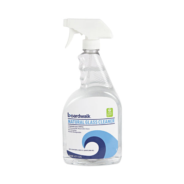 Boardwalk® Natural Glass Cleaner, 32 oz Trigger Spray Bottle, 12/Carton (BWK47112G)