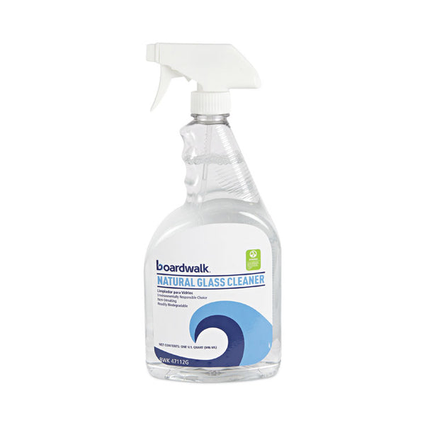 Boardwalk® Natural Glass Cleaner, 32 oz Trigger Spray Bottle, 12/Carton (BWK47112G) Case of 12