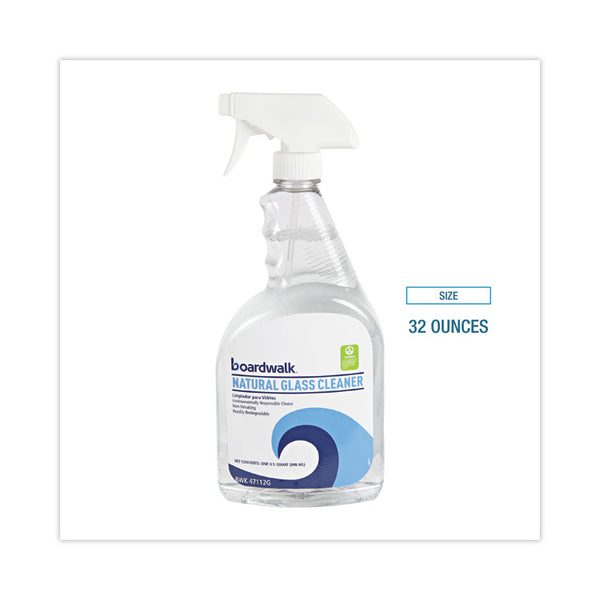 Boardwalk® Natural Glass Cleaner, 32 oz Trigger Spray Bottle, 12/Carton (BWK47112G) Case of 12