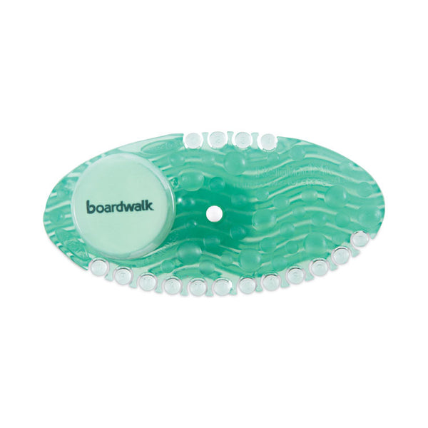 Boardwalk® Curve Air Freshener, Cucumber Melon, Solid, Green, 10/Box (BWKCURVECME)