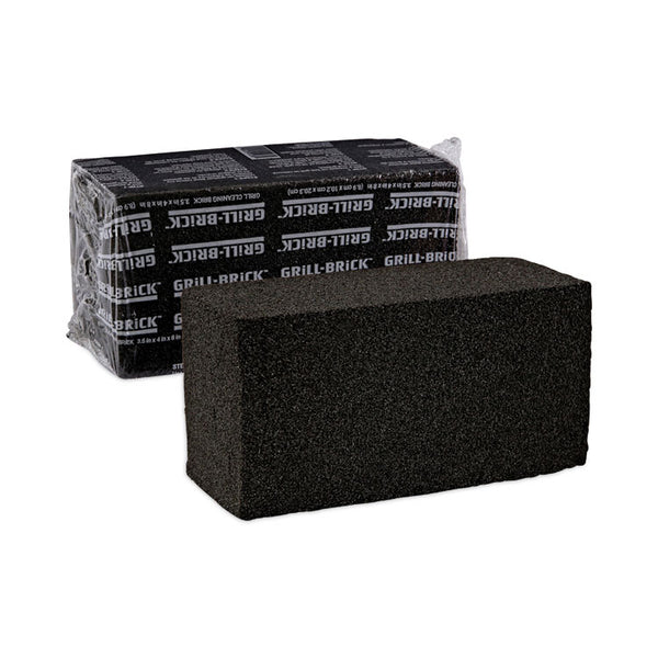 Boardwalk® Grill Brick, 8 x 4, Black, 12/Carton (BWKGB12PC)