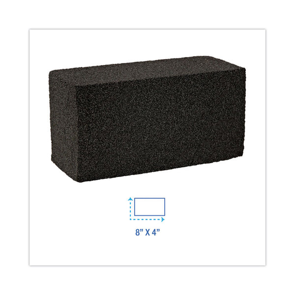 Boardwalk® Grill Brick, 8 x 4, Black, 12/Carton (BWKGB12PC)