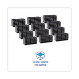 Boardwalk® Grill Brick, 8 x 4, Black, 12/Carton (BWKGB12PC)